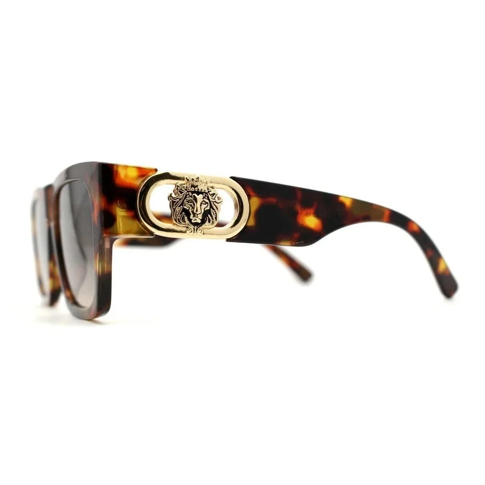 Designer Sunglasses Square Tortoise Men Shades Hip Hop Style Flat Top Shades New